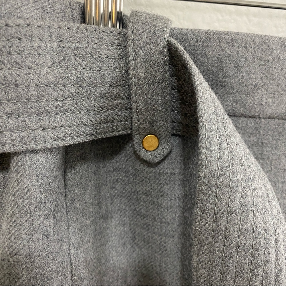 J. Crew Elegant‎ Gray 100% Wool Women's Skirt - Picture 2 of 6
